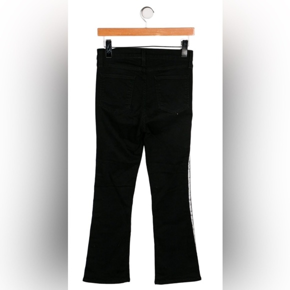 Veronica Beard striped straight cropped jeans- size 25 - Picture 6 of 7